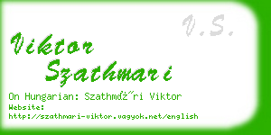 viktor szathmari business card